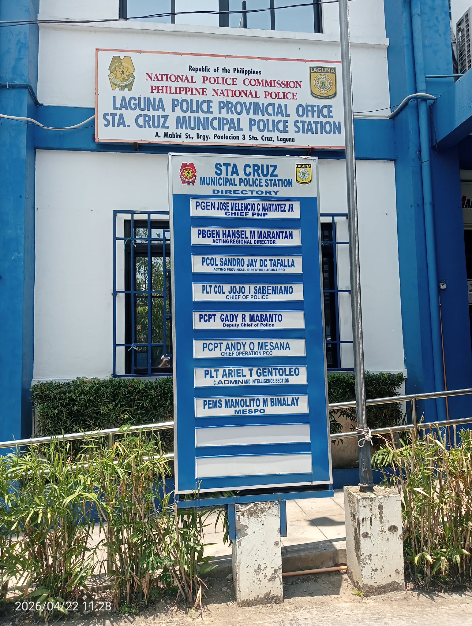 Sta Cruz Municipal Police Station Directory